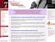 Tablet Screenshot of hl7.org.uk